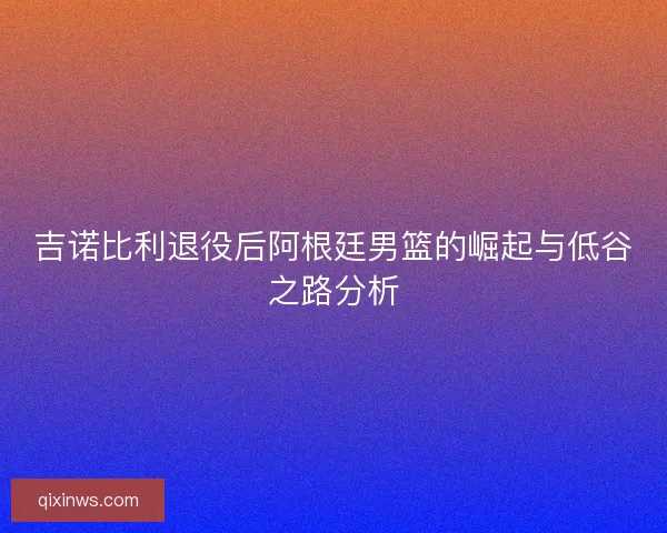 吉诺比利退役后阿根廷男篮的崛起与低谷之路分析