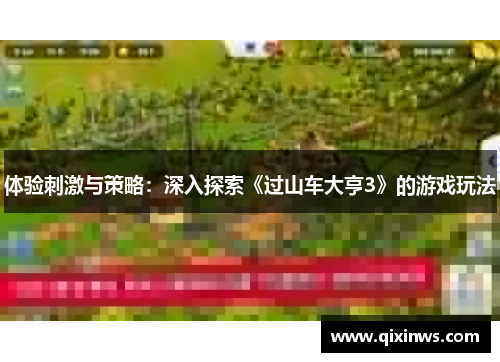 体验刺激与策略：深入探索《过山车大亨3》的游戏玩法