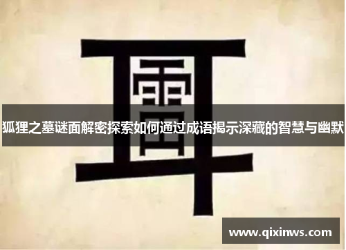 狐狸之墓谜面解密探索如何通过成语揭示深藏的智慧与幽默